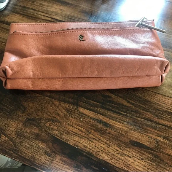 Elliot Lucca leather clutch. Like new. Beautiful neutral brown color. - Picture 8 of 8